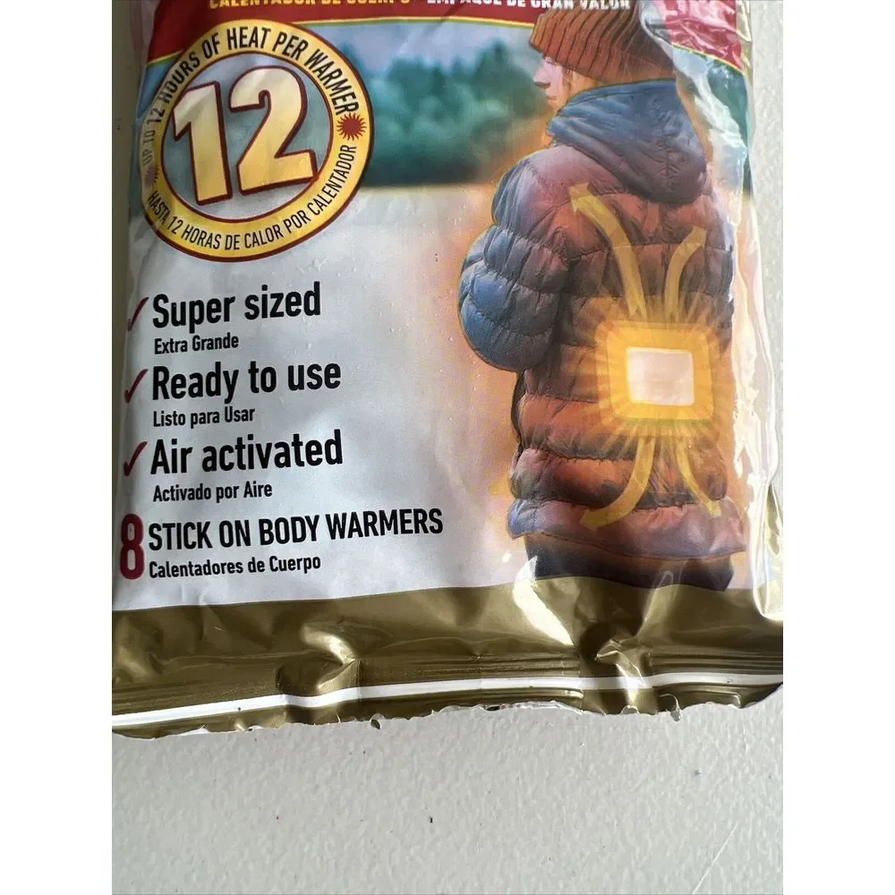 HotHands Adhesive Body Warmer Value‎ Pack Long Lasting 8 Warmers